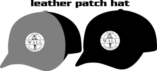 #403 Amber and Colten Wall Leather Patch Hat
