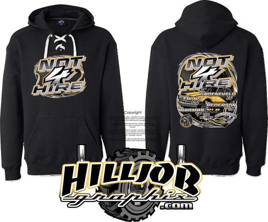 #267 Not 4 Hire Hockey Hoodie