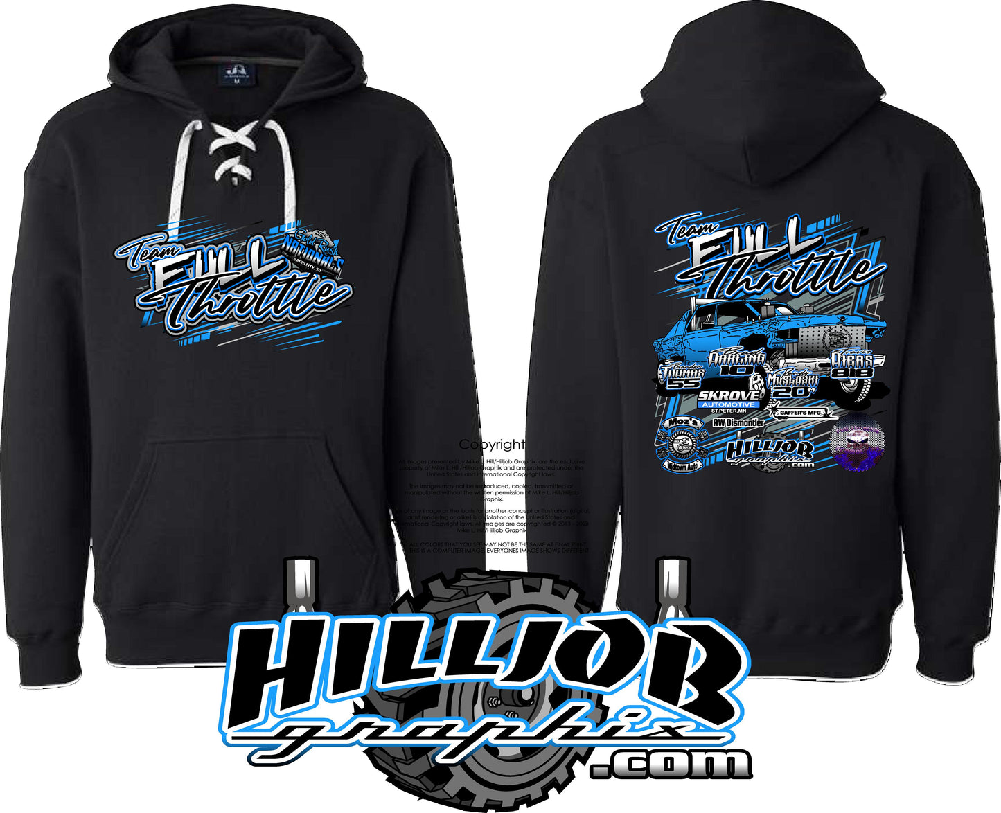 #257 Team Full Throttle Gold Rush 2025 Hockey Hoodie