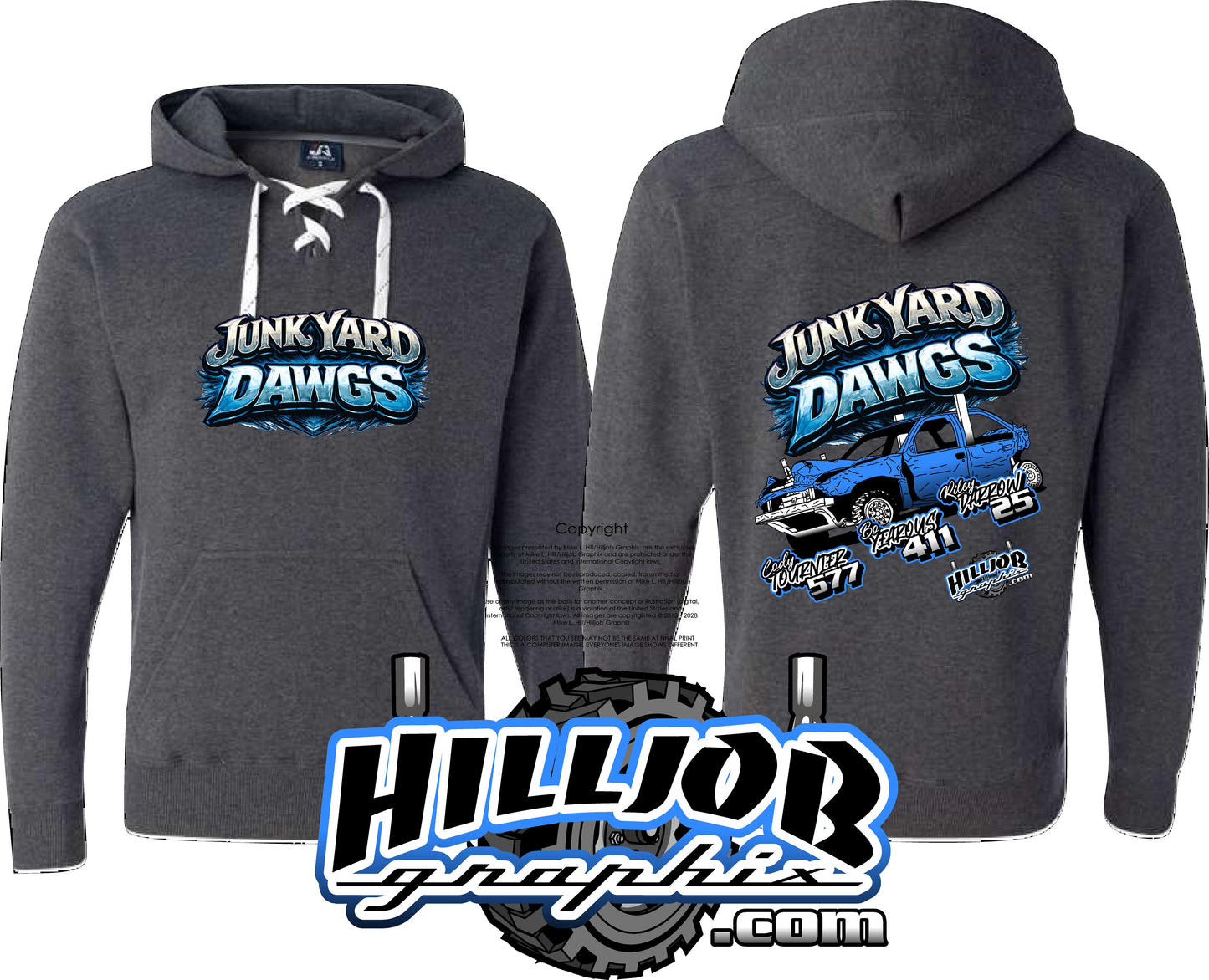 #364 Team Junkyard Dawgs Hockey Hoodie