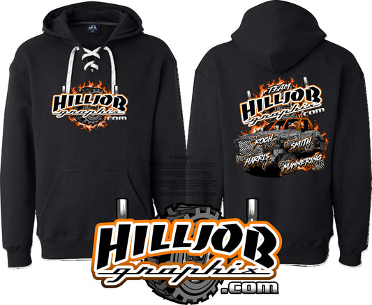 #407 Team Hilljob Graphix Trucks Gold Rush Hockey Hoodie