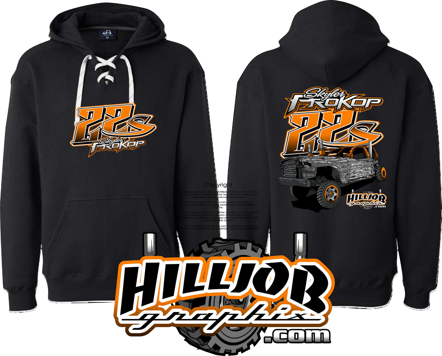 #350 Skyler Prokop Hockey Hoodie