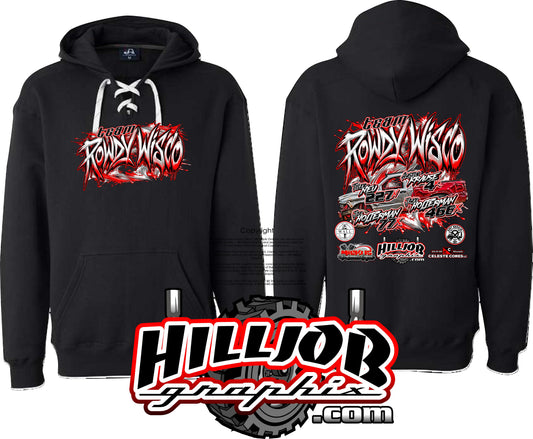 #434 Team Rowdy Wisco Hockey Hoodie