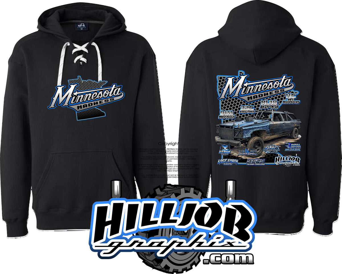 #436 Team Minnesota Madness Hockey Hoodie