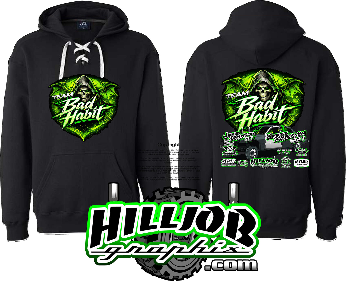 #348 Team Bad Habit Hockey Hoodie