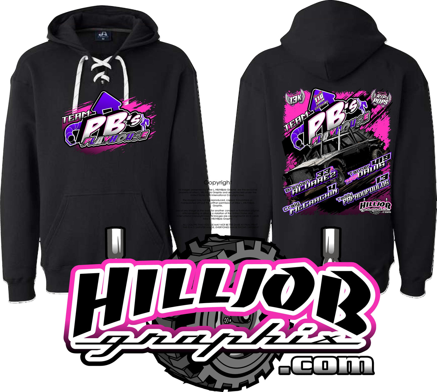 #409 Team PB's Playhouse Hockey Hoodie