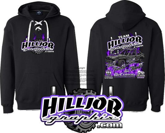 #385 Team Hilljob Graphix Gold Rush 26 Hockey Hoodie