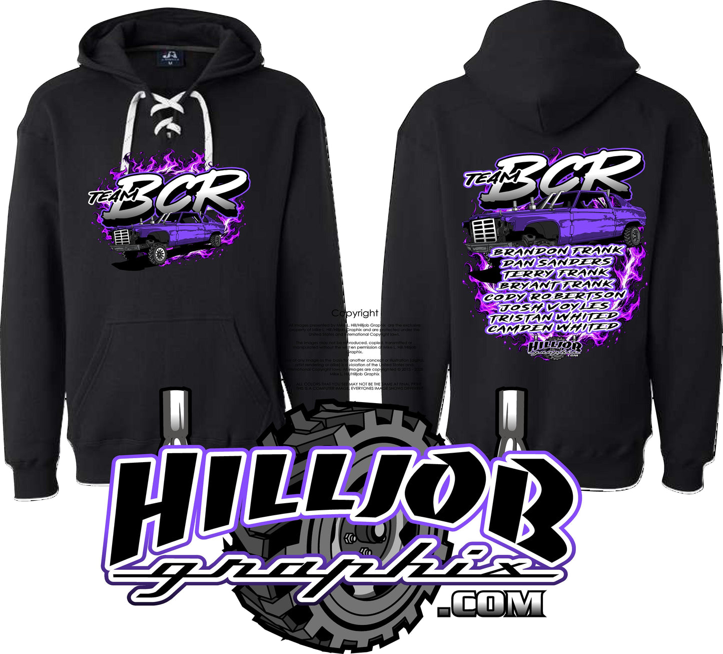 #418 Team BCR Hockey Hoodie