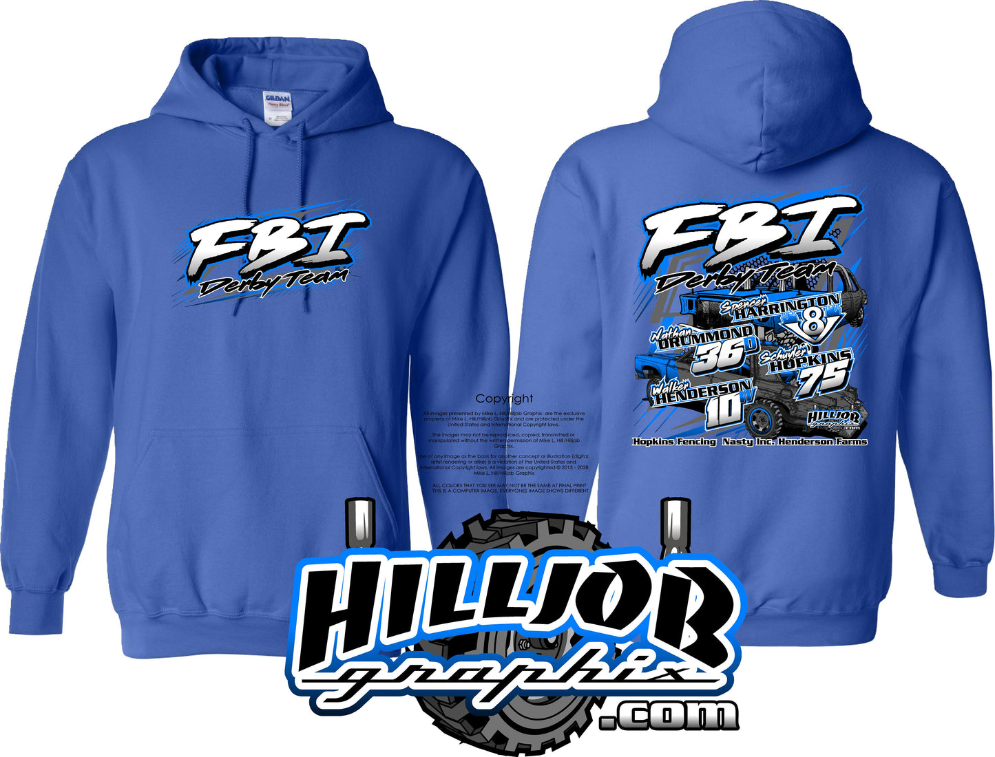 #298 Team FBI Hoodie
