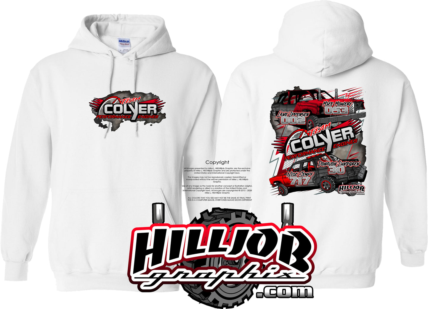 #297 Team Colyer Performance Hoodie