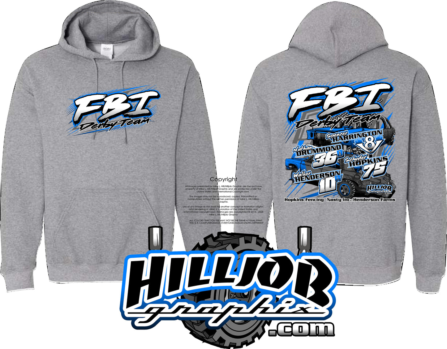 #298 Team FBI Hoodie