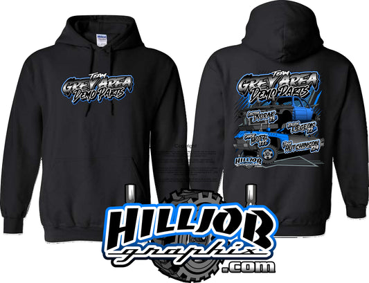#424 Team Grey Area Derby Parts Hoodie