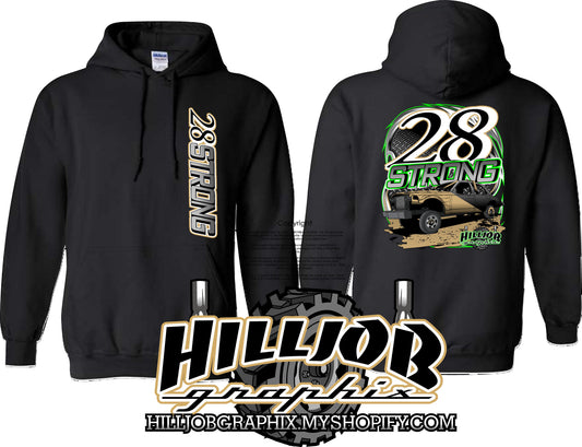 #377 28 STRONG  Gary Russell Zipped Hoodie