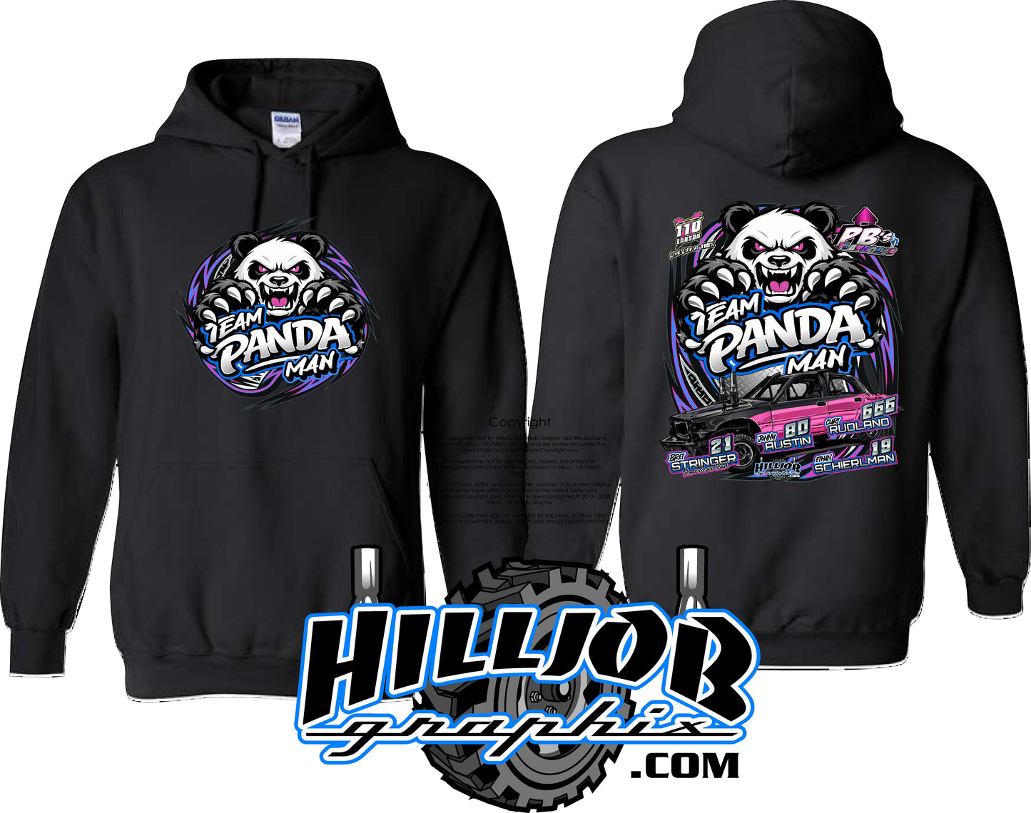 #346 Team Panda Man Hoodie