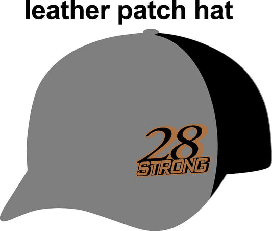 #377 28 STRONG  Gary Russell  Leather Patch Hat