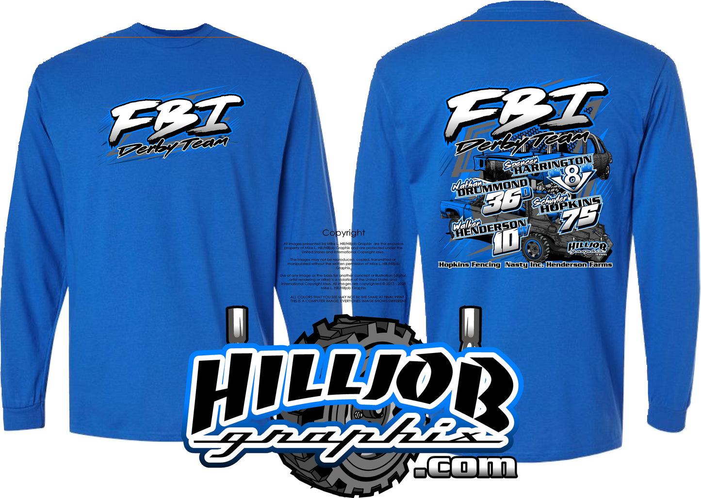 #298 Team FBI Long Sleeve T-shirt