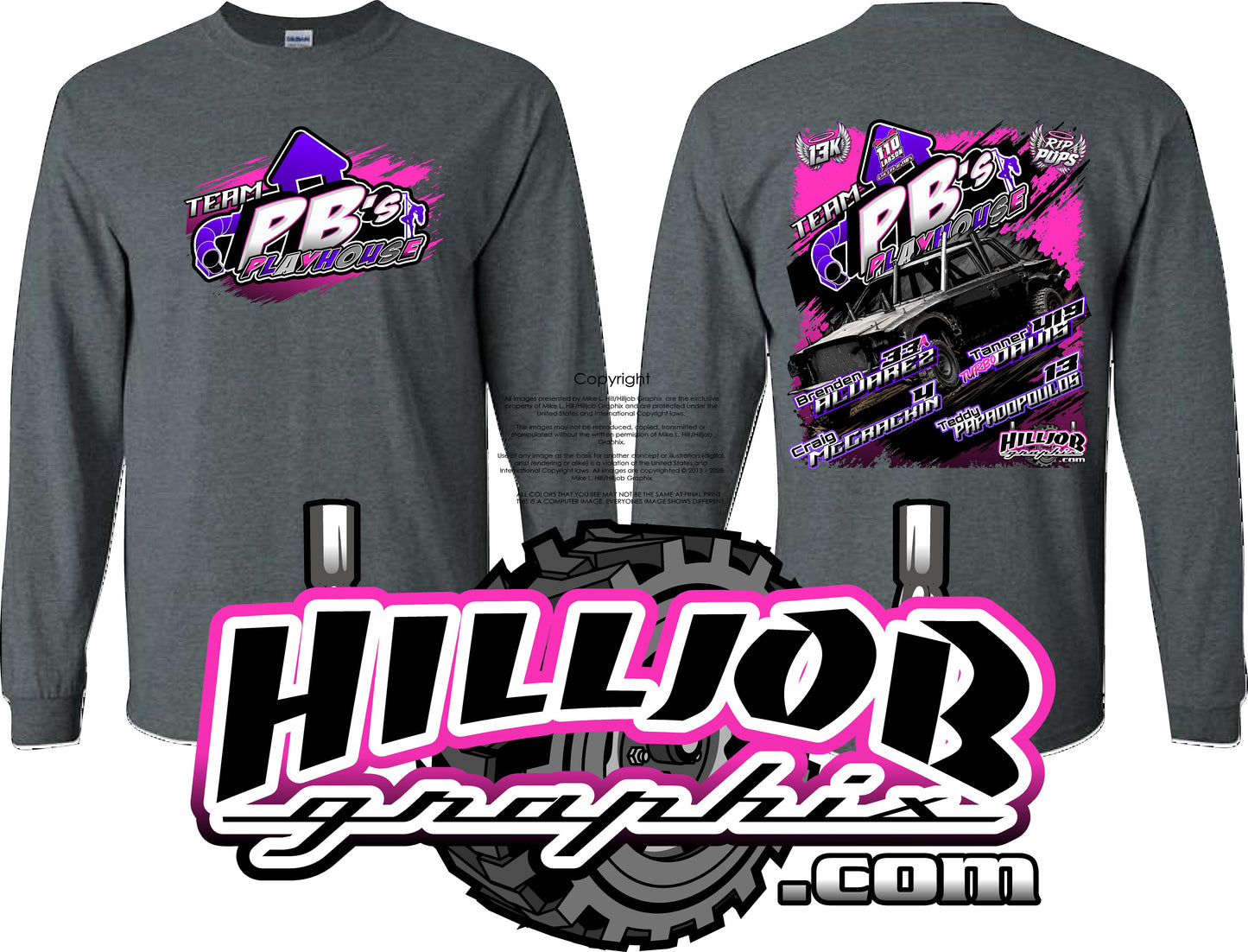 #409 Team PB's Playhouse Long Sleeve T-shirt