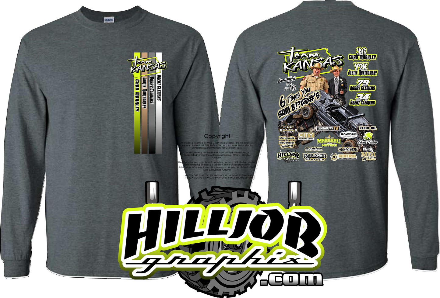 #423 Team Kansas Long Sleeve T-shirt