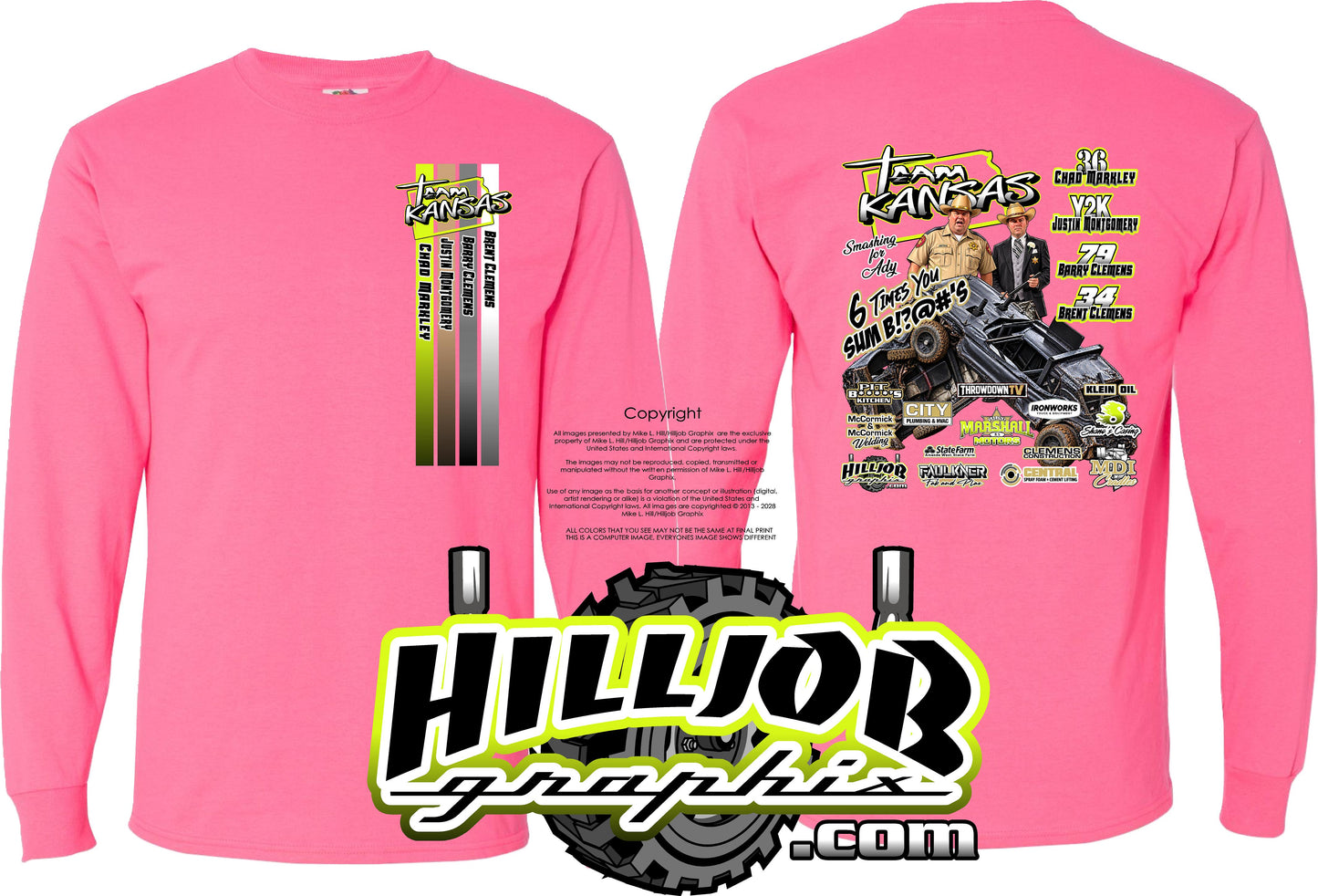#423 Team Kansas Long Sleeve T-shirt