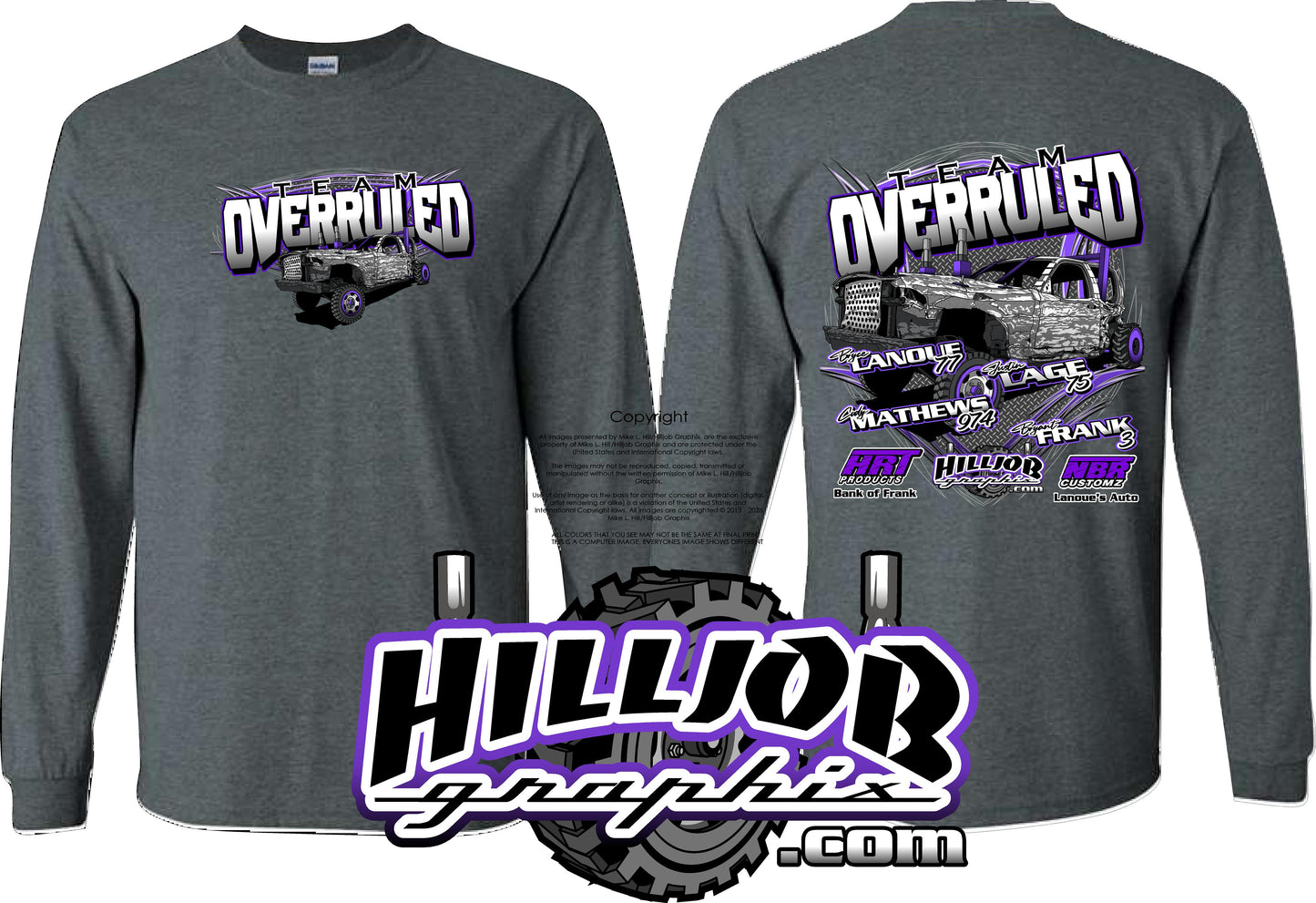#404 Team Overruled Long Sleeve T-shirt