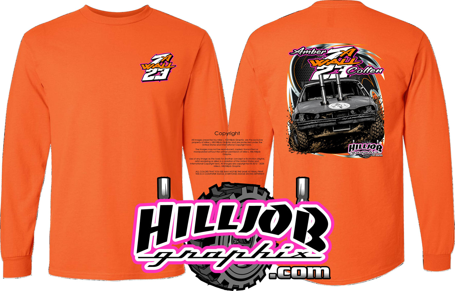 #403 Amber and Colten Wall Long Sleeve T-shirt