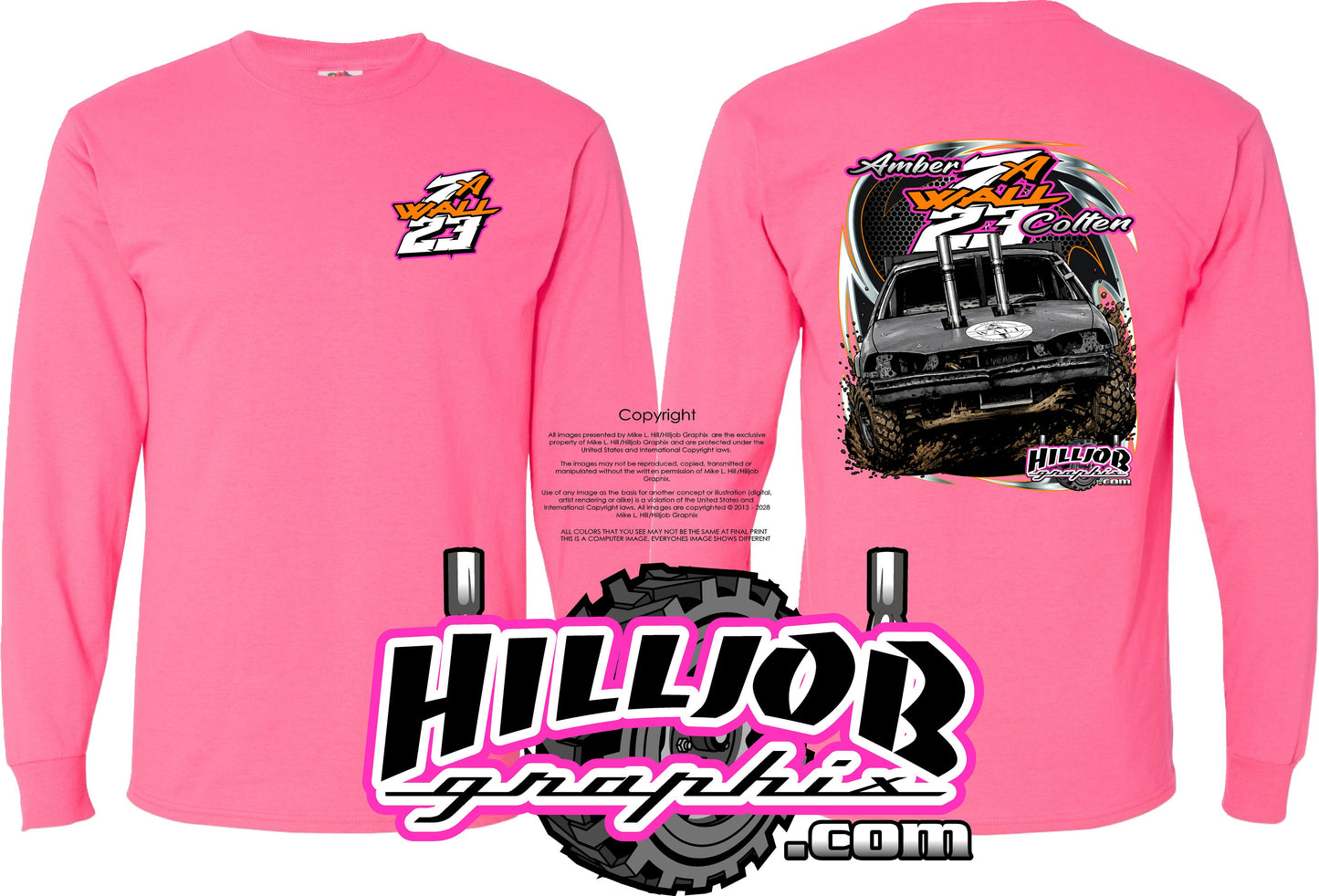 #403 Amber and Colten Wall Long Sleeve T-shirt