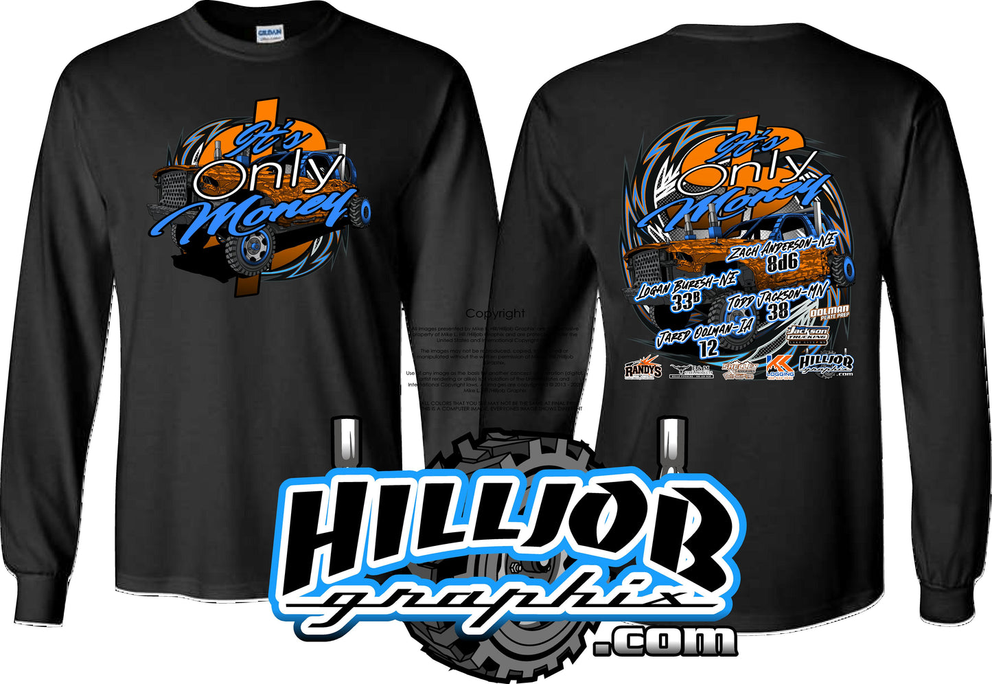 #411 Team Its Only Money Long Sleeve T-shirt