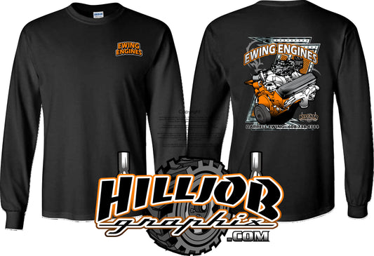 #414 Ewing Engines Long Sleeve T-shirt