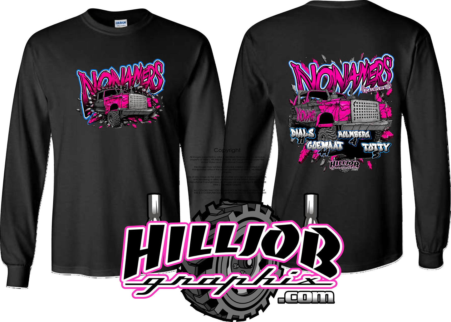 #408 Team Nonamers Long Sleeve T-shirt