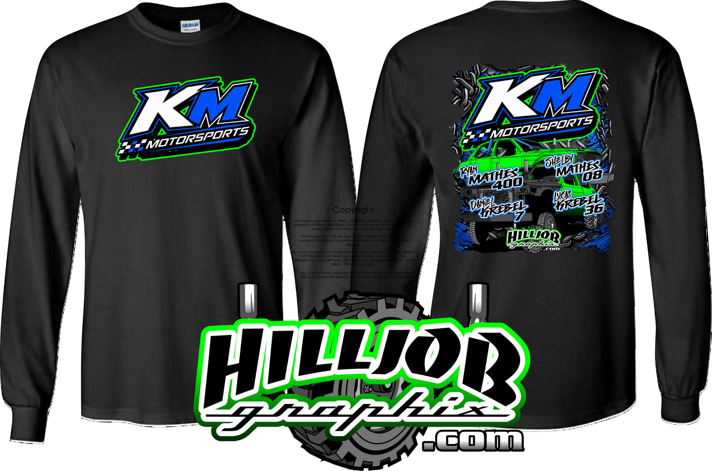 #380 KM Motorsports Long Sleeve T-shirt