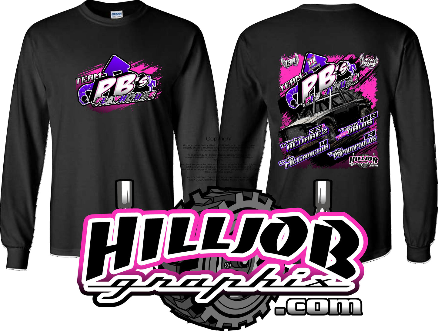 #409 Team PB's Playhouse Long Sleeve T-shirt