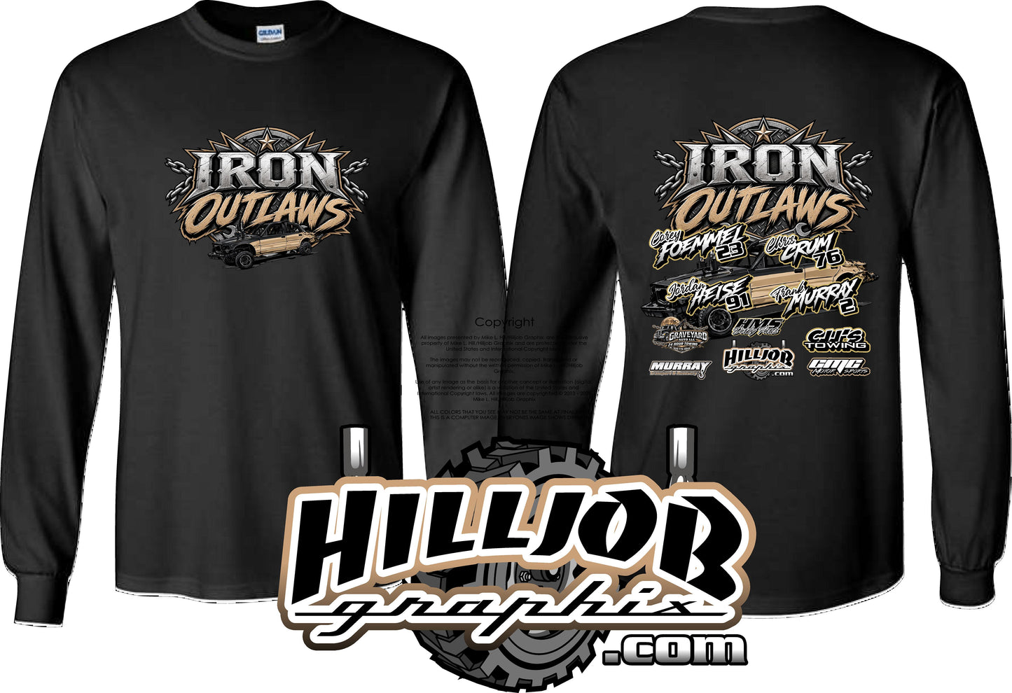 #420 Team Iron Outlaws Long Sleeve T-shirt