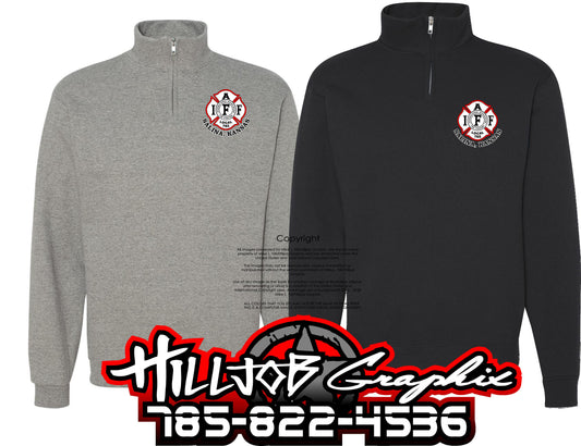 #174 Local 782 1/4 Zip Crewneck
