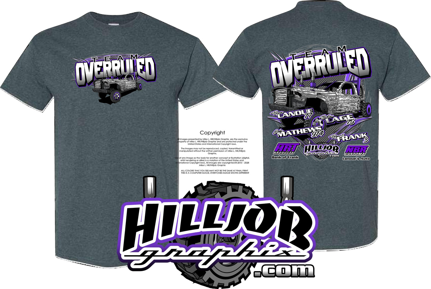#404 Team Overruled T-shirt