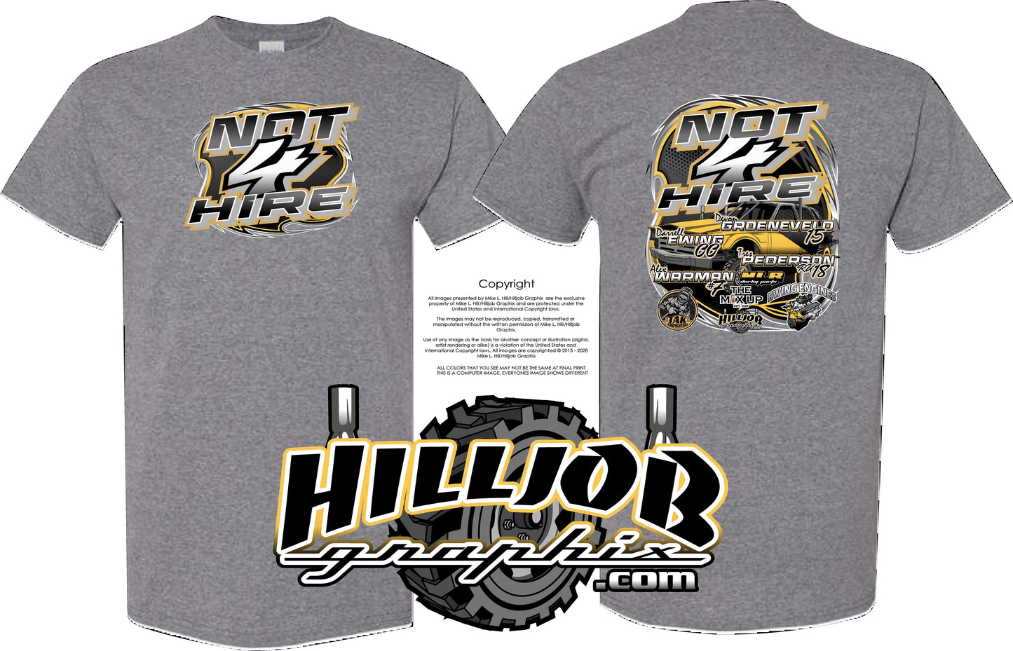 #267 Not 4 Hire T-shirt