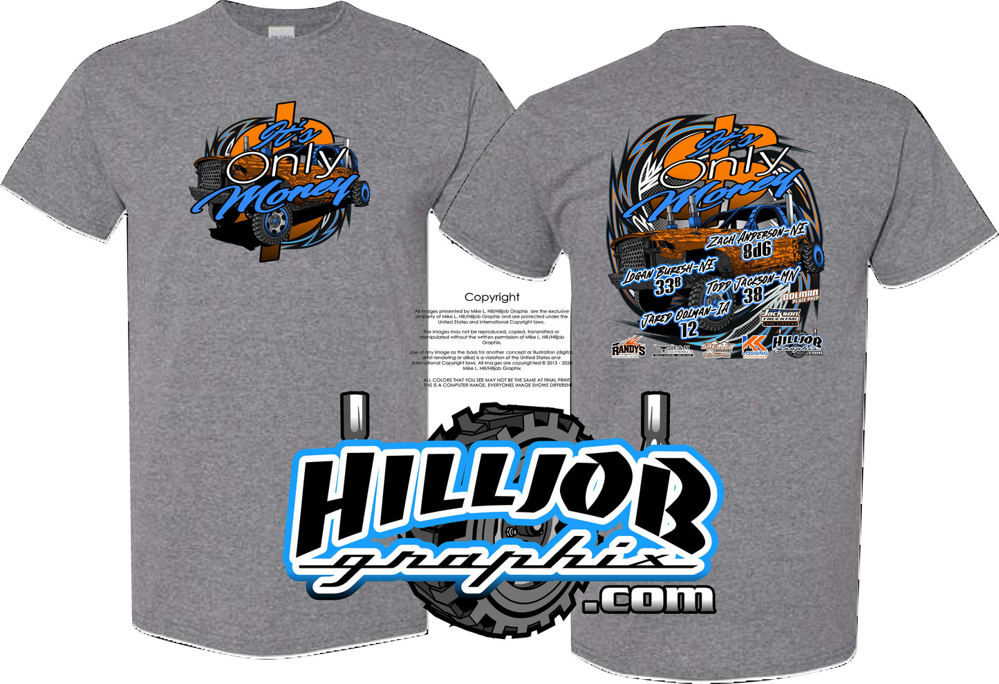 #411 Team Its Only Money T-shirt