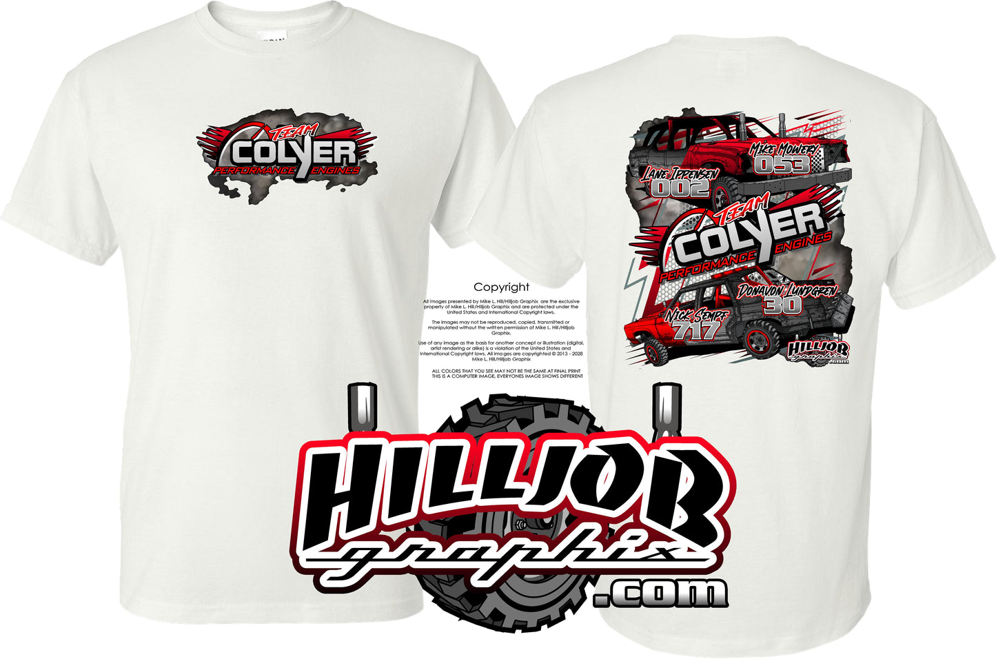 #297 Team Colyer Performance T-shirt