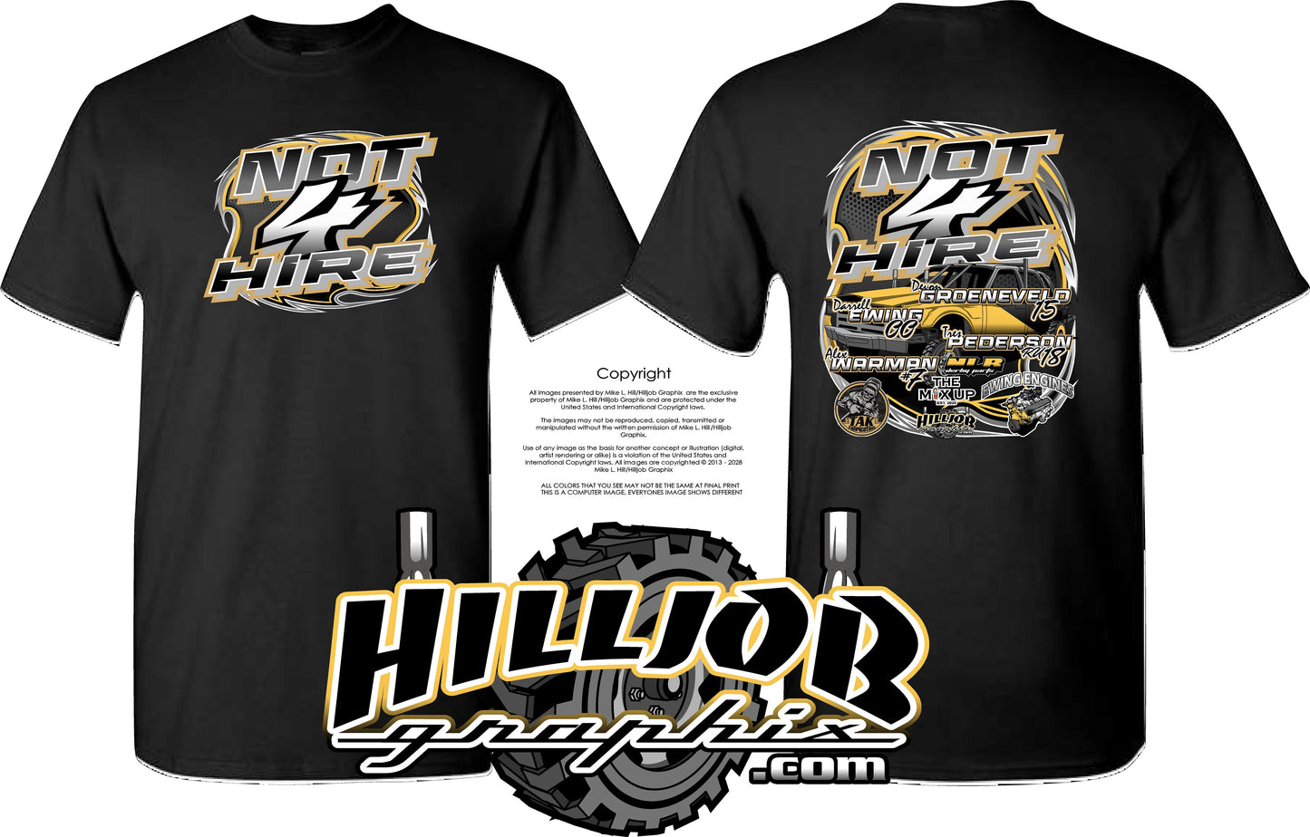 #267 Not 4 Hire T-shirt
