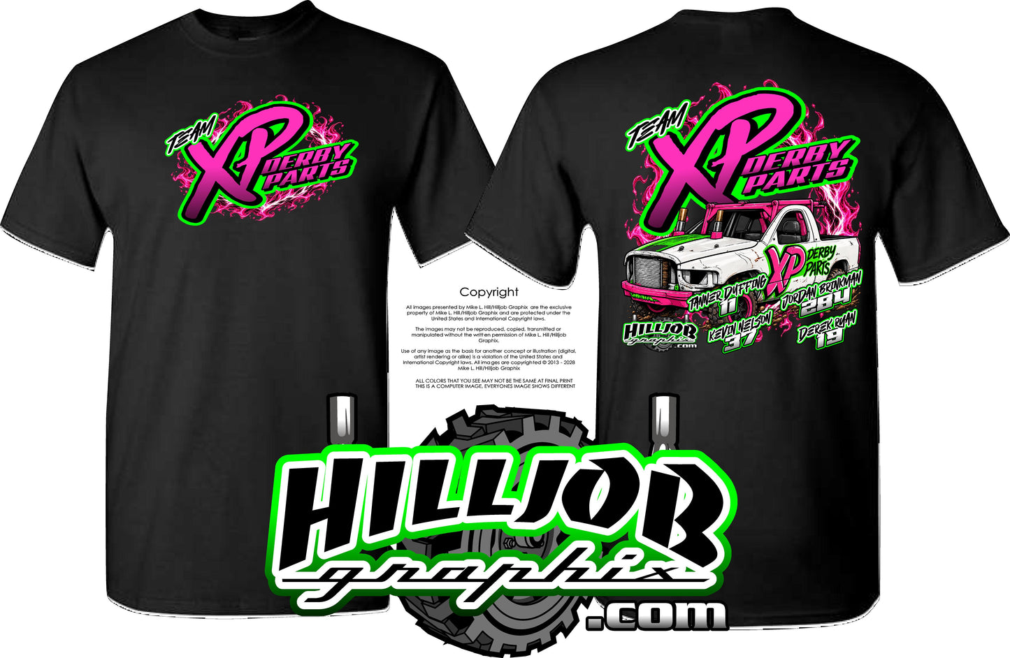 #426 Team Xp Derby Parts T-shirt