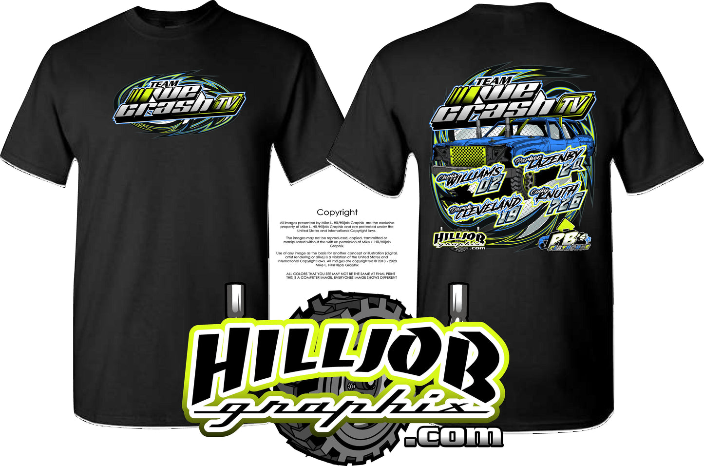 #316 Team WeCrash TV T-shirt