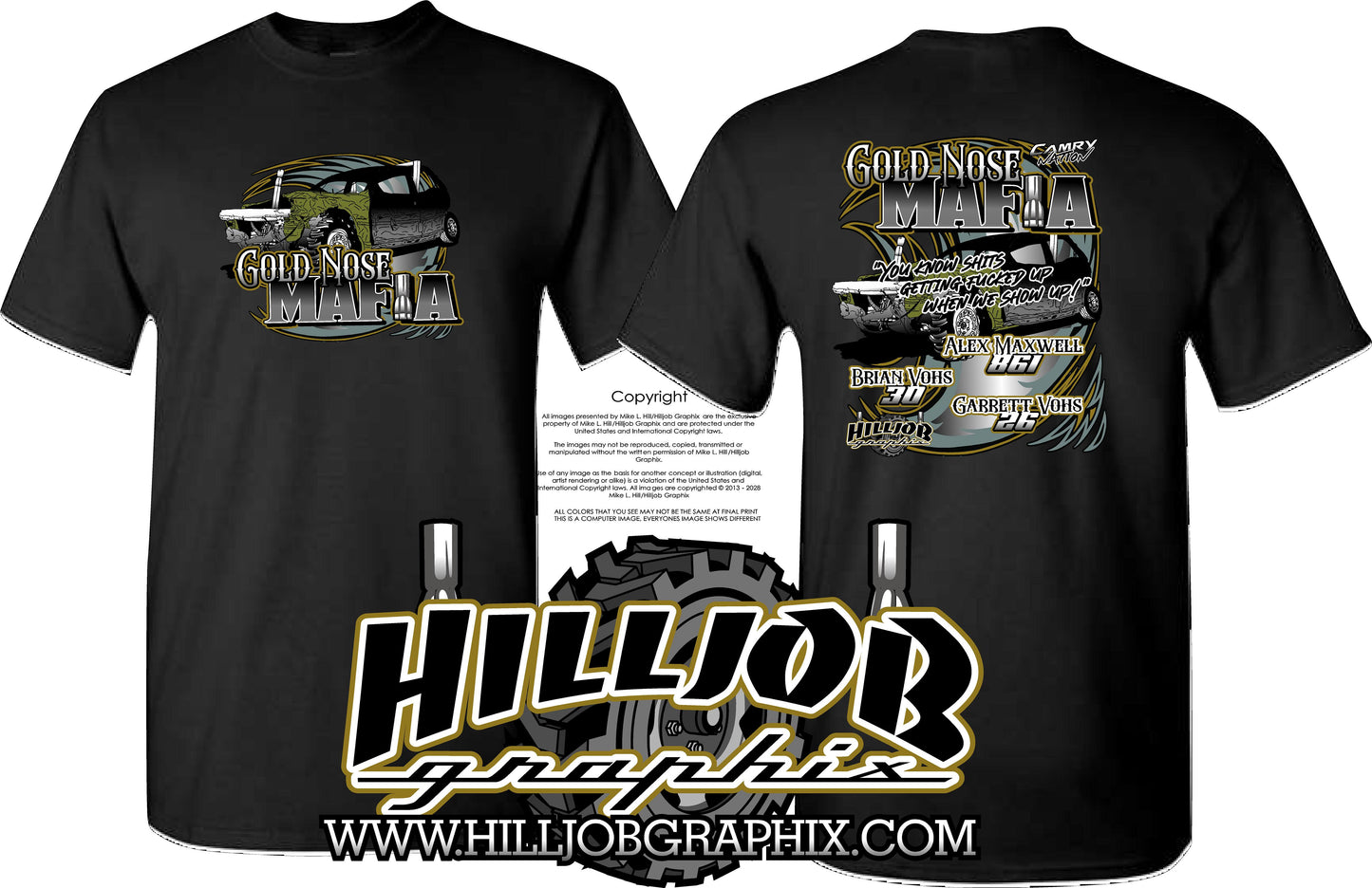 #235 Gold Nose Mafia T-shirt