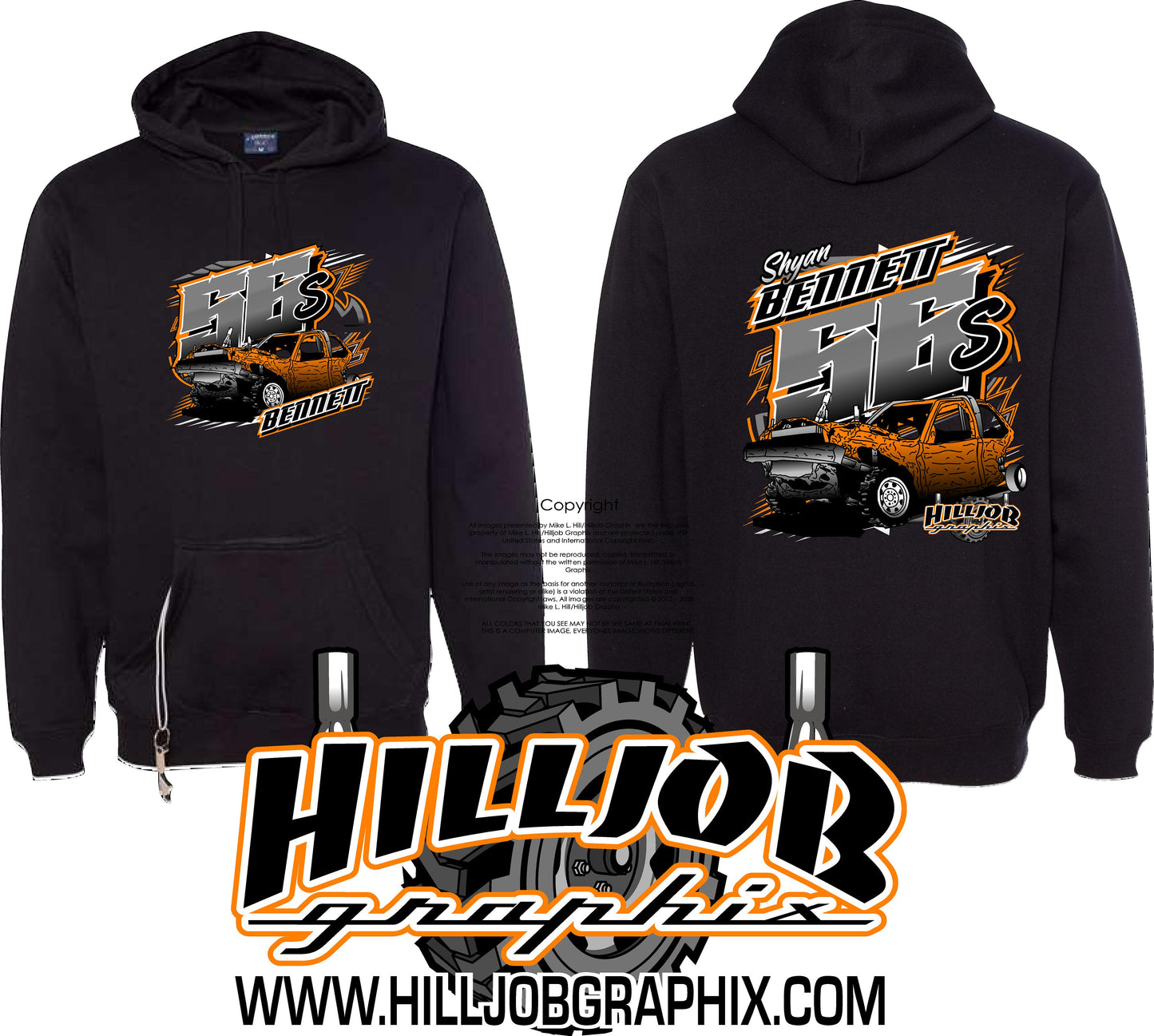 #232 Shyan Bennett Tailgate Hoodie