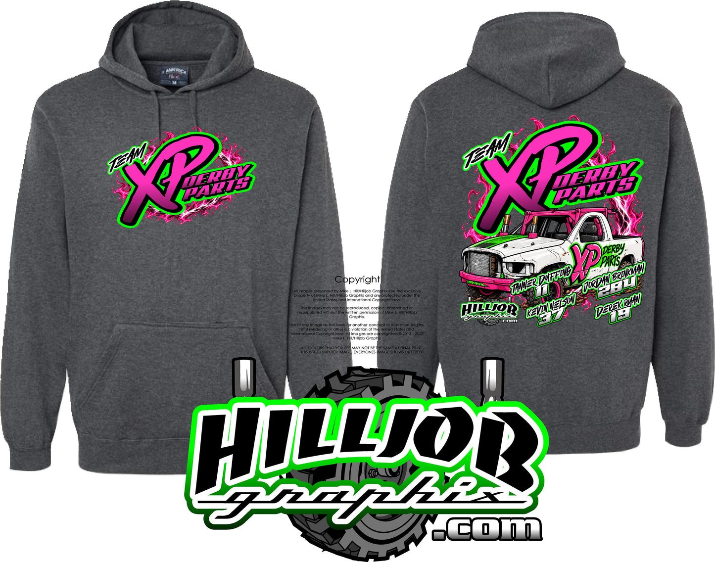 #426 Team Xp Derby Parts Tailgate Hoodie