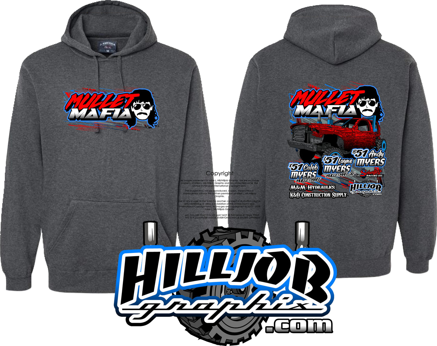 #381 Mullet Mafia Tailgate Hoodie