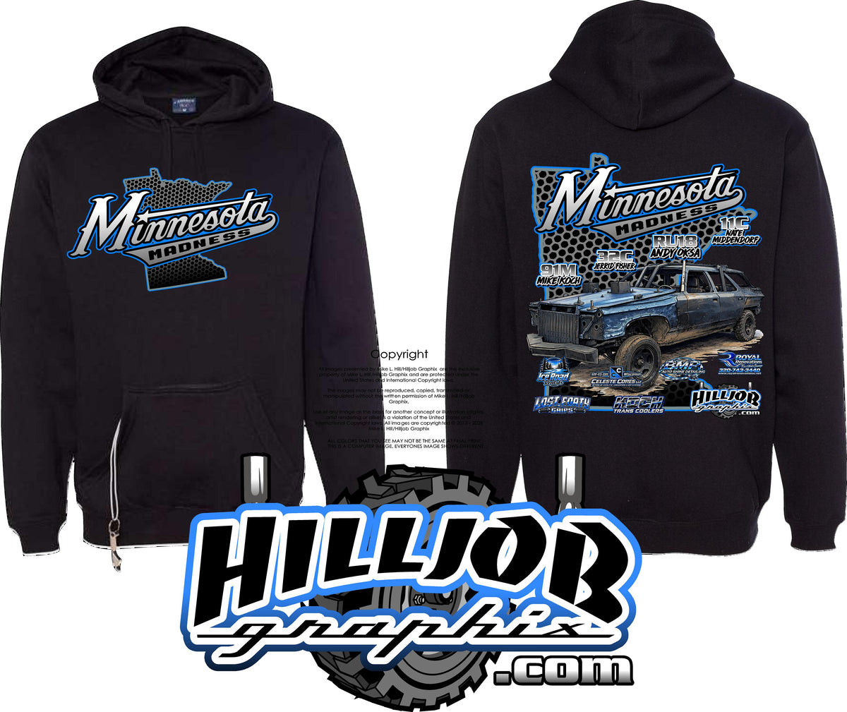 #436 Team Minnesota Madness Tailgate Hoodie