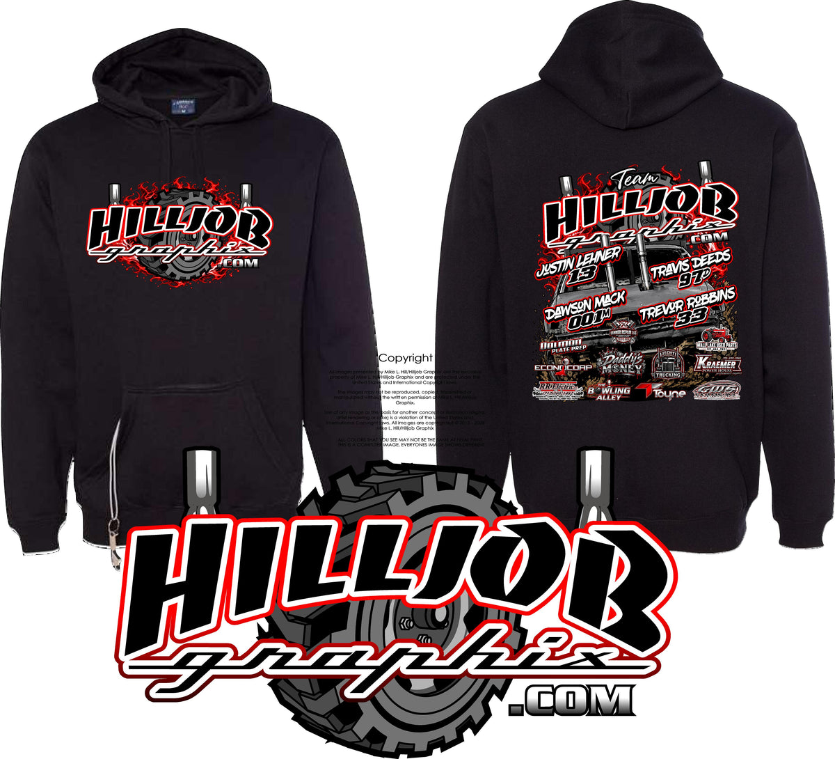 #430 Team Hilljob Graphix Compact 2026 Tailgate Hoodie