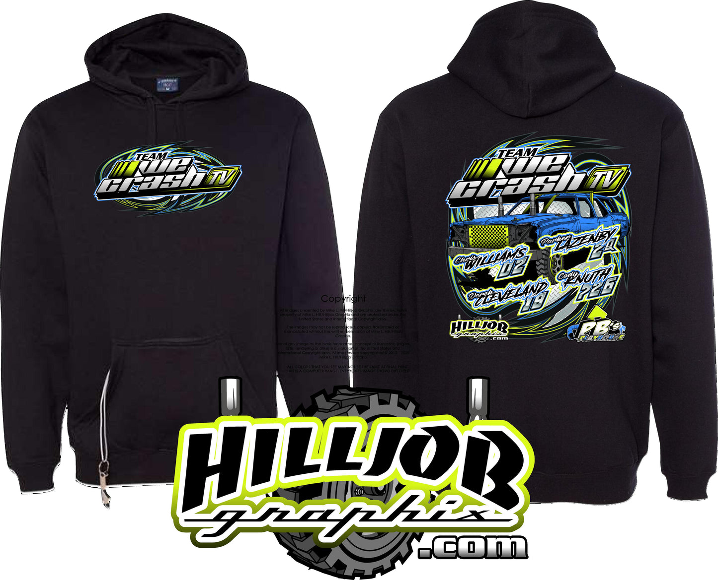 #316 Team WeCrash TV Tailgate Hoodie