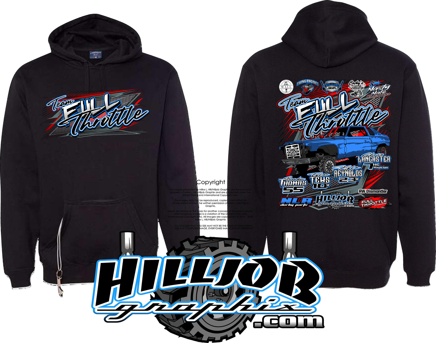 #405 Team Full Throttle Tailgate Hoodie
