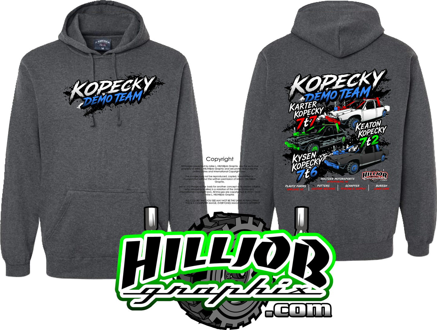 #384 Kopecky Demo Team Tailgate Hoodie