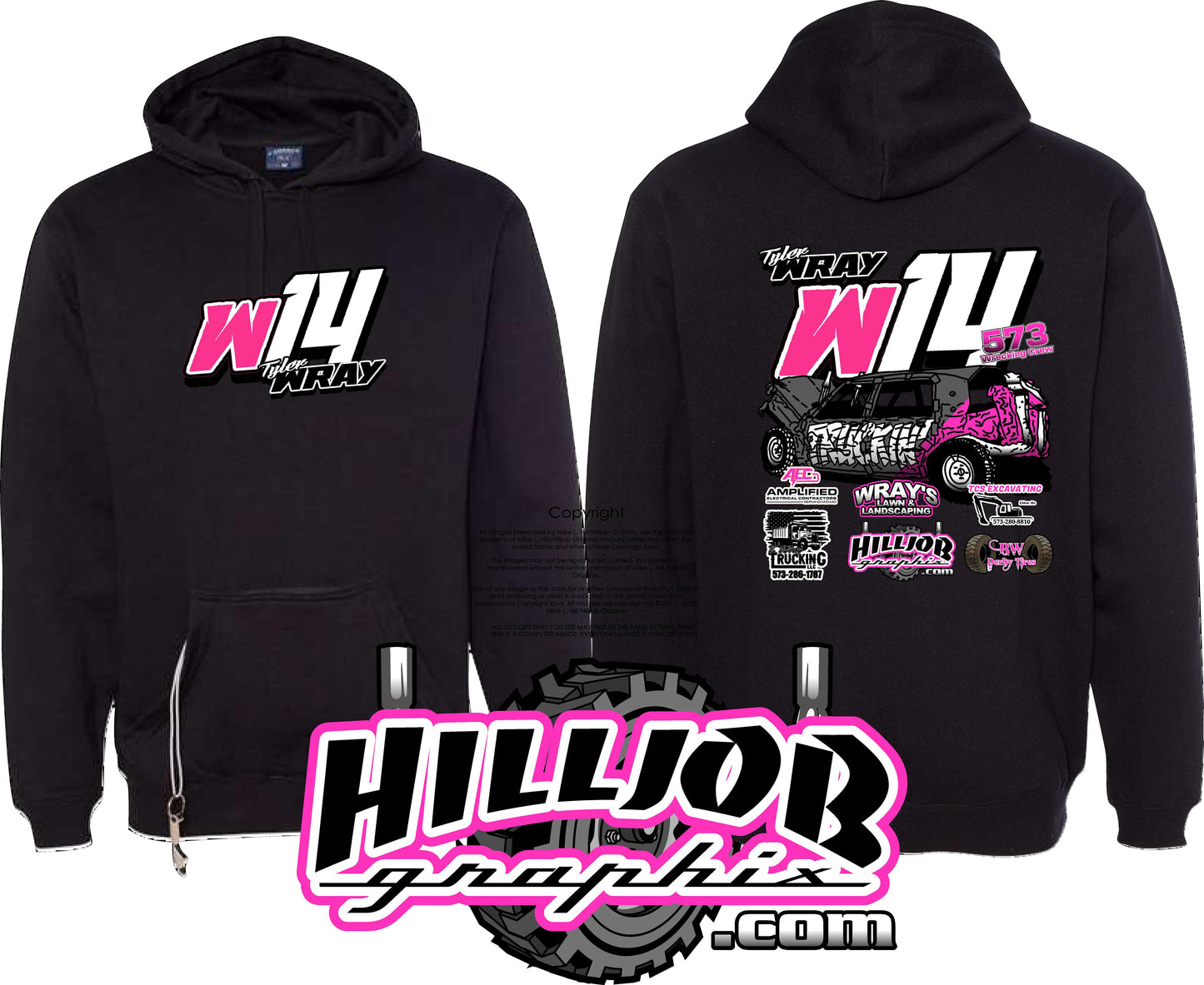 #386 Tyler Wray Tailgate Hoodie